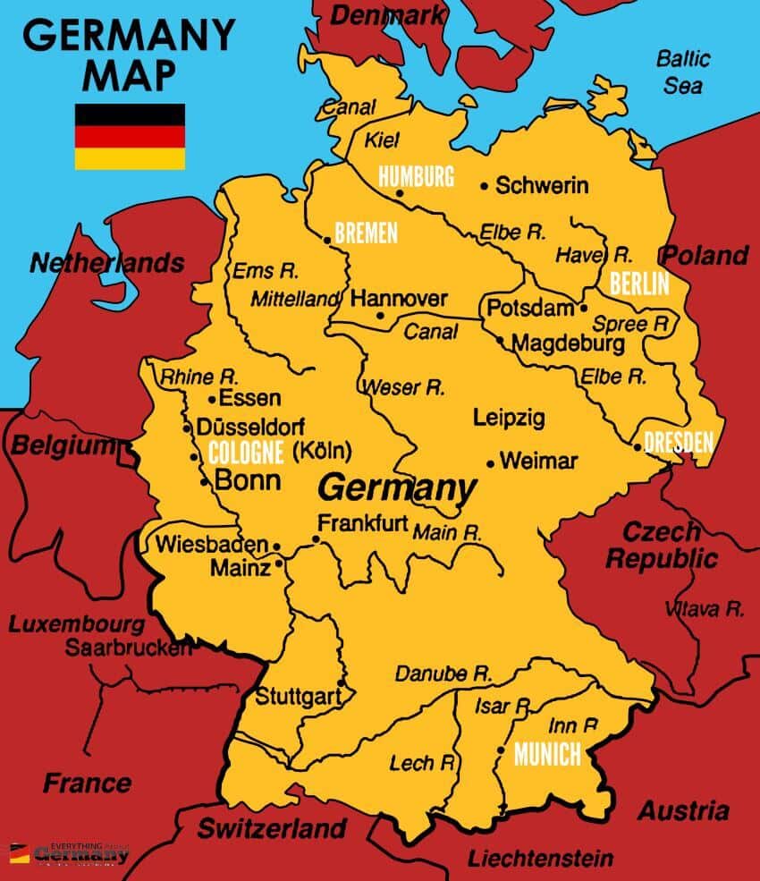 ¿Cuál es el tamaño de Alemania? En comparación con otros países - 7