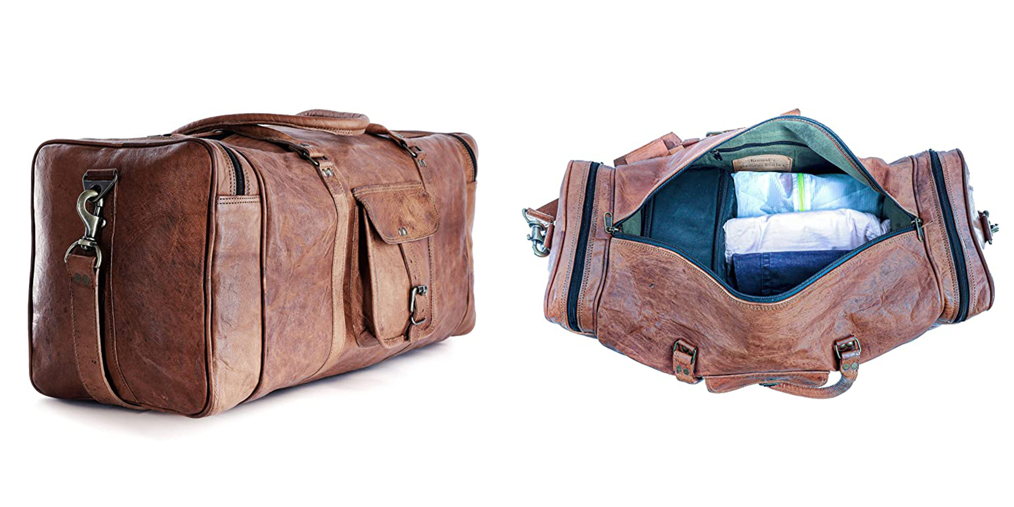 Las mejores bolsas de lona de cuero para viajar | Esta web - 13