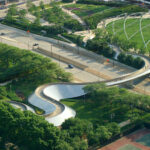 Puente peatonal BP de Chicago en Millennium Park