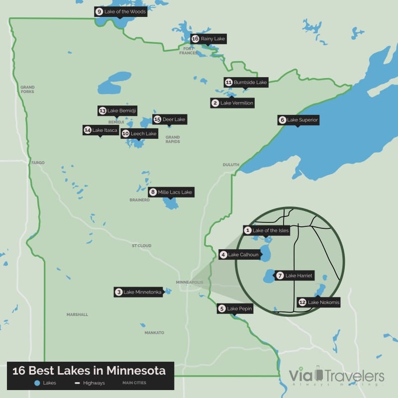 16 mejores lagos en Minnesota (¡clasificado!) - 3