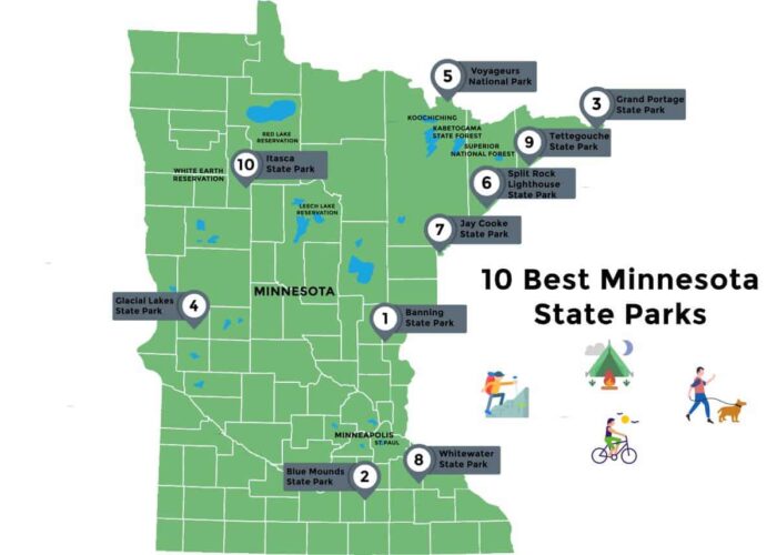 10 mejores parques estatales de Minnesota | Mapa y opciones superiores - 3