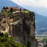 El impresionante monasterio Roussanou de Meteora