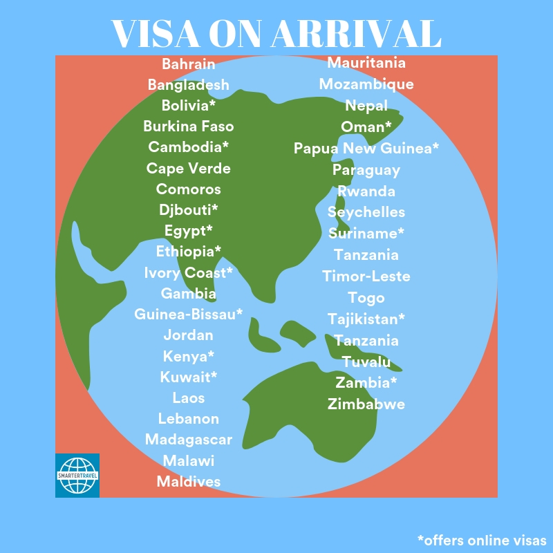 Todos los países que requieren visas para los estadounidenses - 7