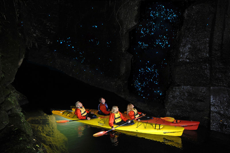 Cuevas de lombrices de brillo de Waitomo en Nueva Zelanda - 9