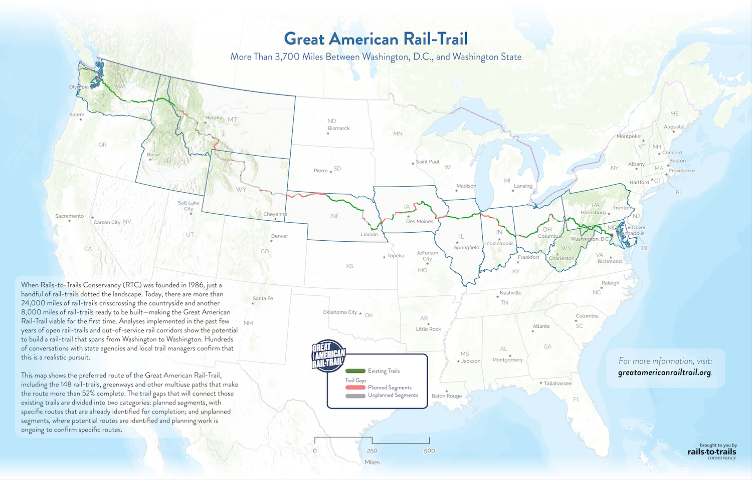 El sendero para bicicletas de costa a costa que pronto lo llevará a través de 12 estados de EE. UU. - 3